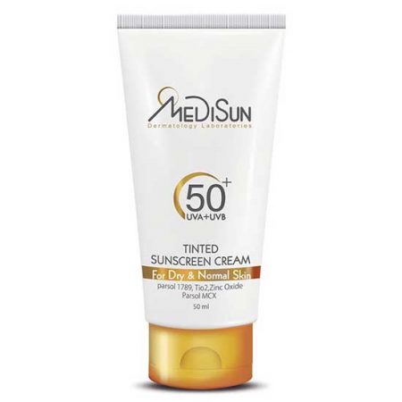 ضد آفتاب SPF50 رنگی پوست خشک و معمولی مدیسان