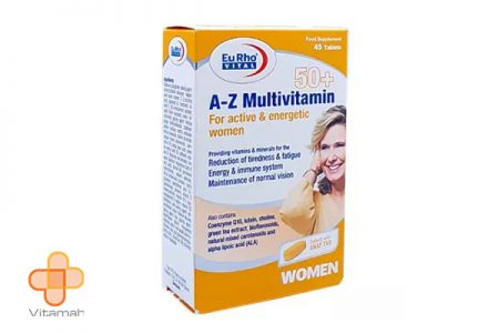 مولتی ویتامین A -Z بالای 50 سال بانوان یوروویتال